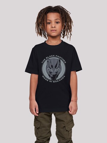 T-Shirt 'Marvel Black Panther Made in Wakanda' F4NT4STIC en noir : devant