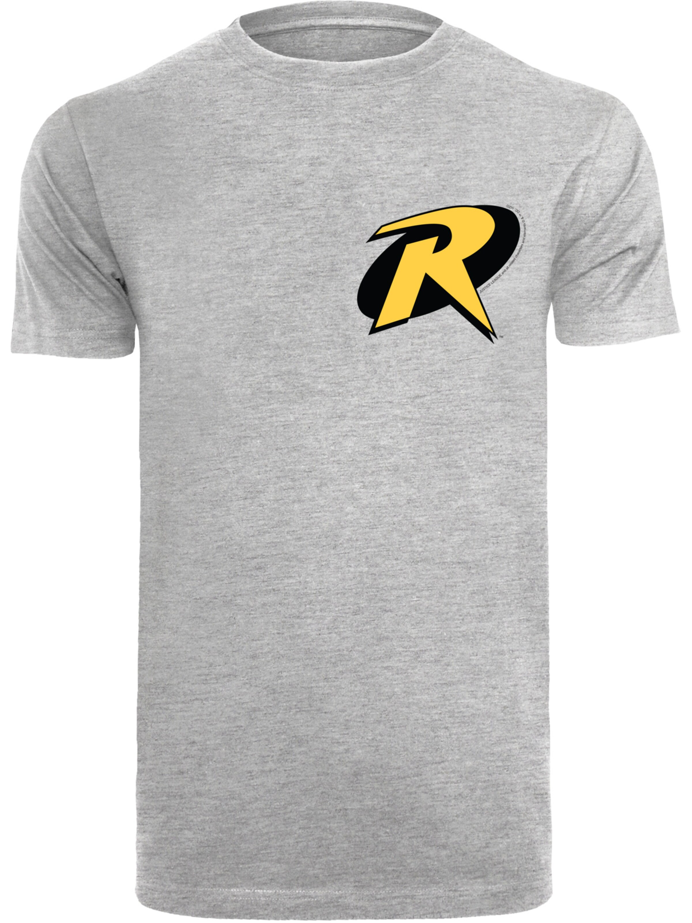 F4NT4STIC Shirt 'DC Comics Batman Robin' in Grijs: voorkant