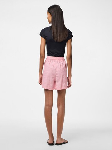 PIECES Regular Broek 'PCApia' in Roze