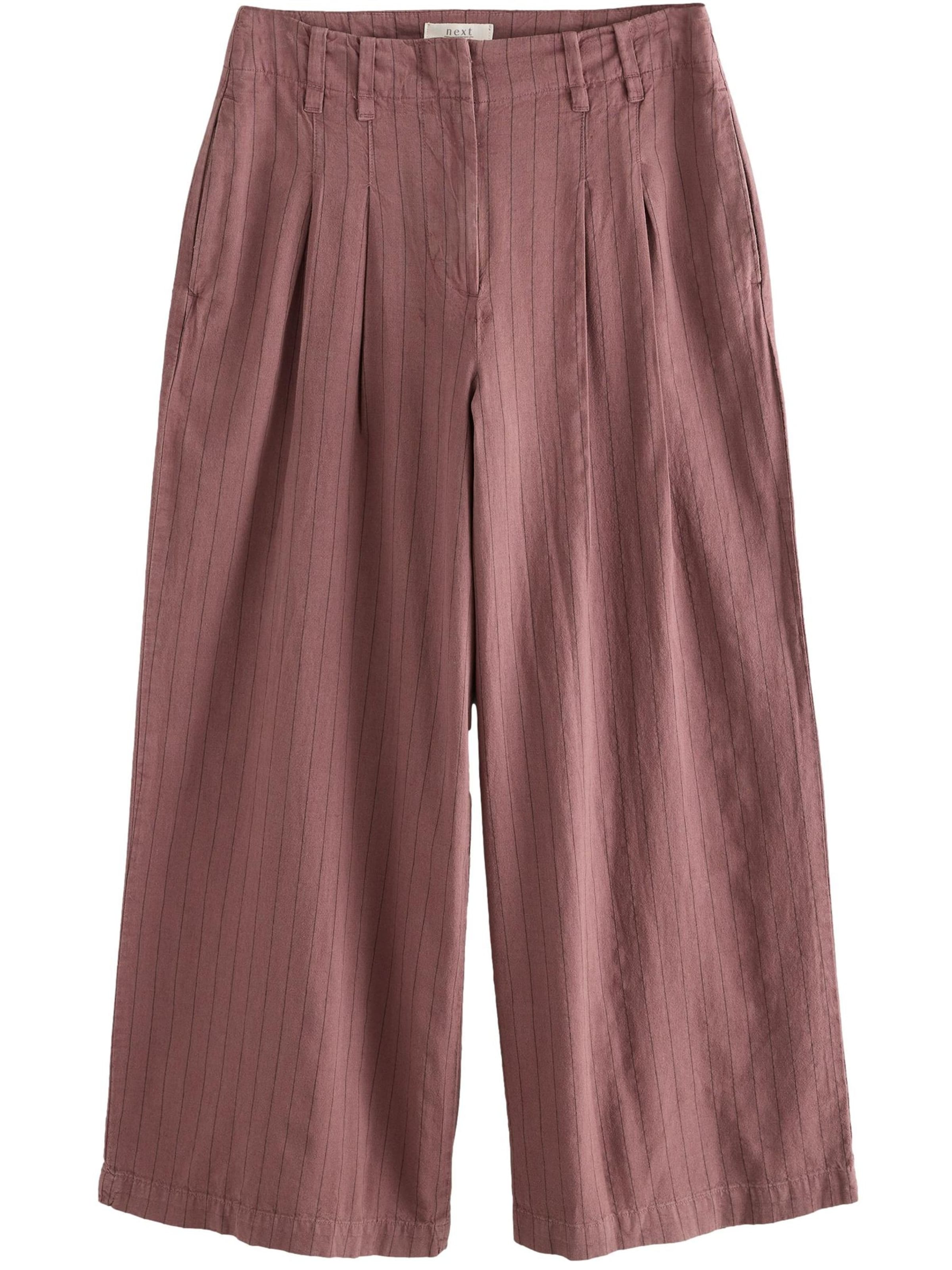 Wide Leg Pantalon Next en violet : devant