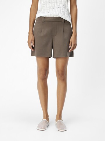 OBJECT Regular Broek 'LISA' in Bruin: voorkant