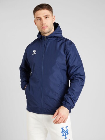 Veste de sport 'ESSENTIAL' Hummel en bleu : devant