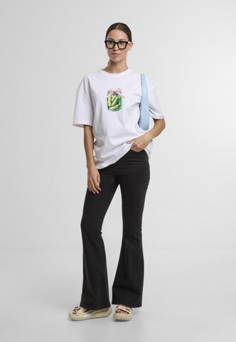 Miss Tee Shirt 'Gurken Glas' in Wit