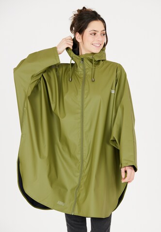 Weather Report Raincoat 'FLAME' in Green: front