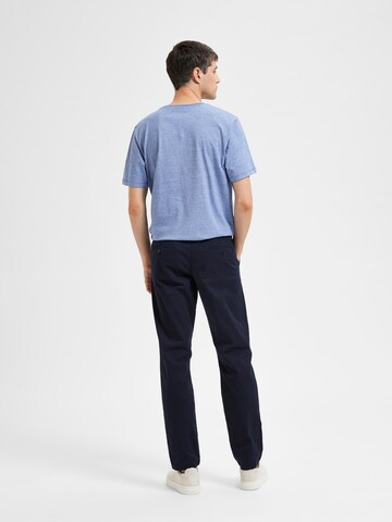 SELECTED HOMME Slimfit Hose 'Miles Flex' in Blau