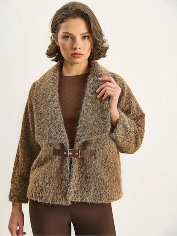 Bianco Lucci Between-seasons coat 'Mäntel' in Brown