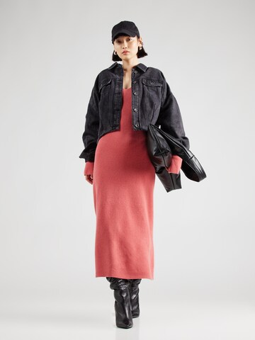 DRYKORN Knit dress 'RANIJA' in Red