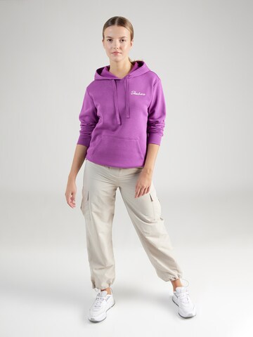 SKECHERS Sportief sweatshirt in Lila