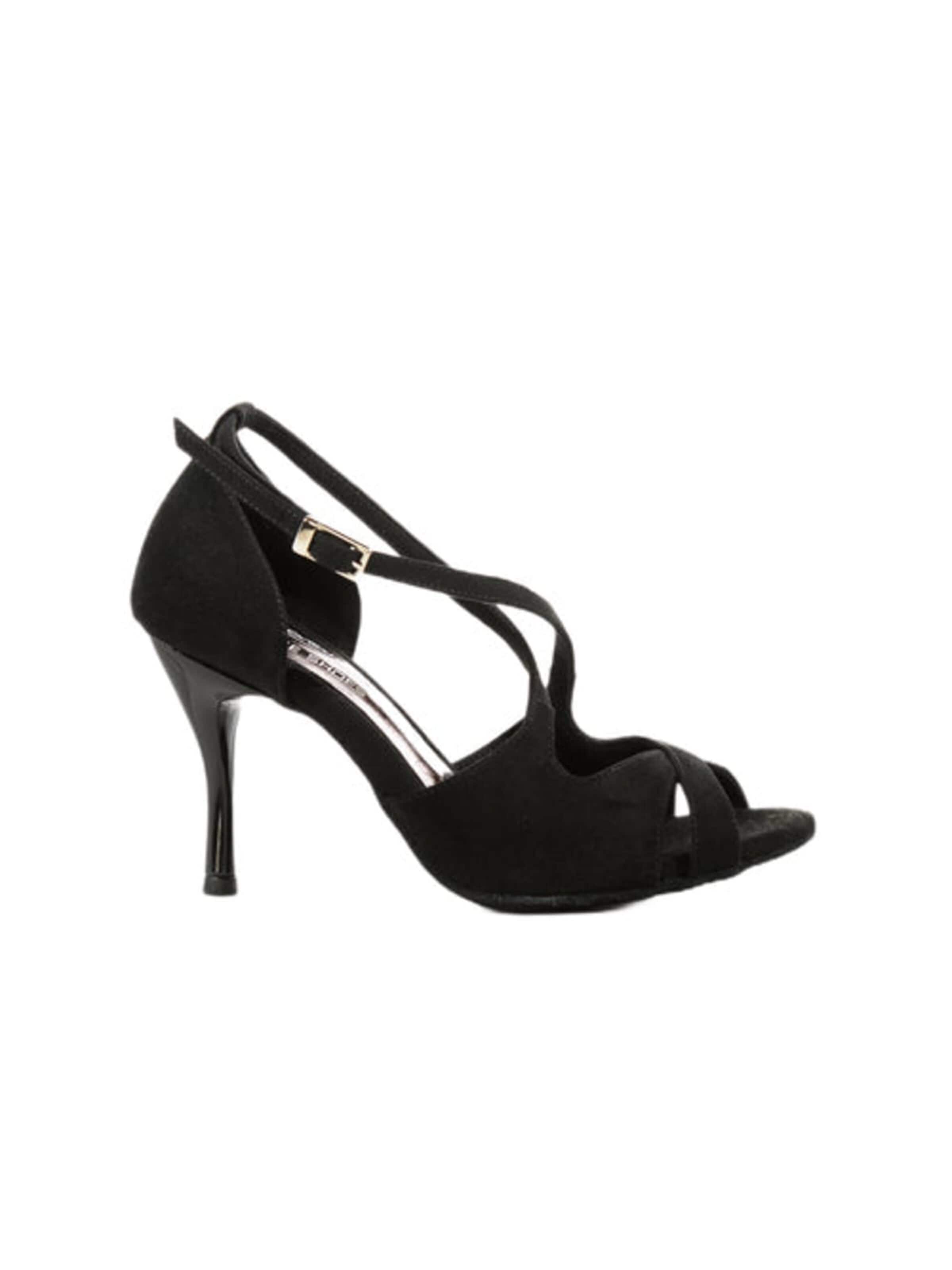 Dancing Queens Pumps 'Grace Harmony Tanzschuhe Wildleder - Absatz 7.0 cm flare' in Black