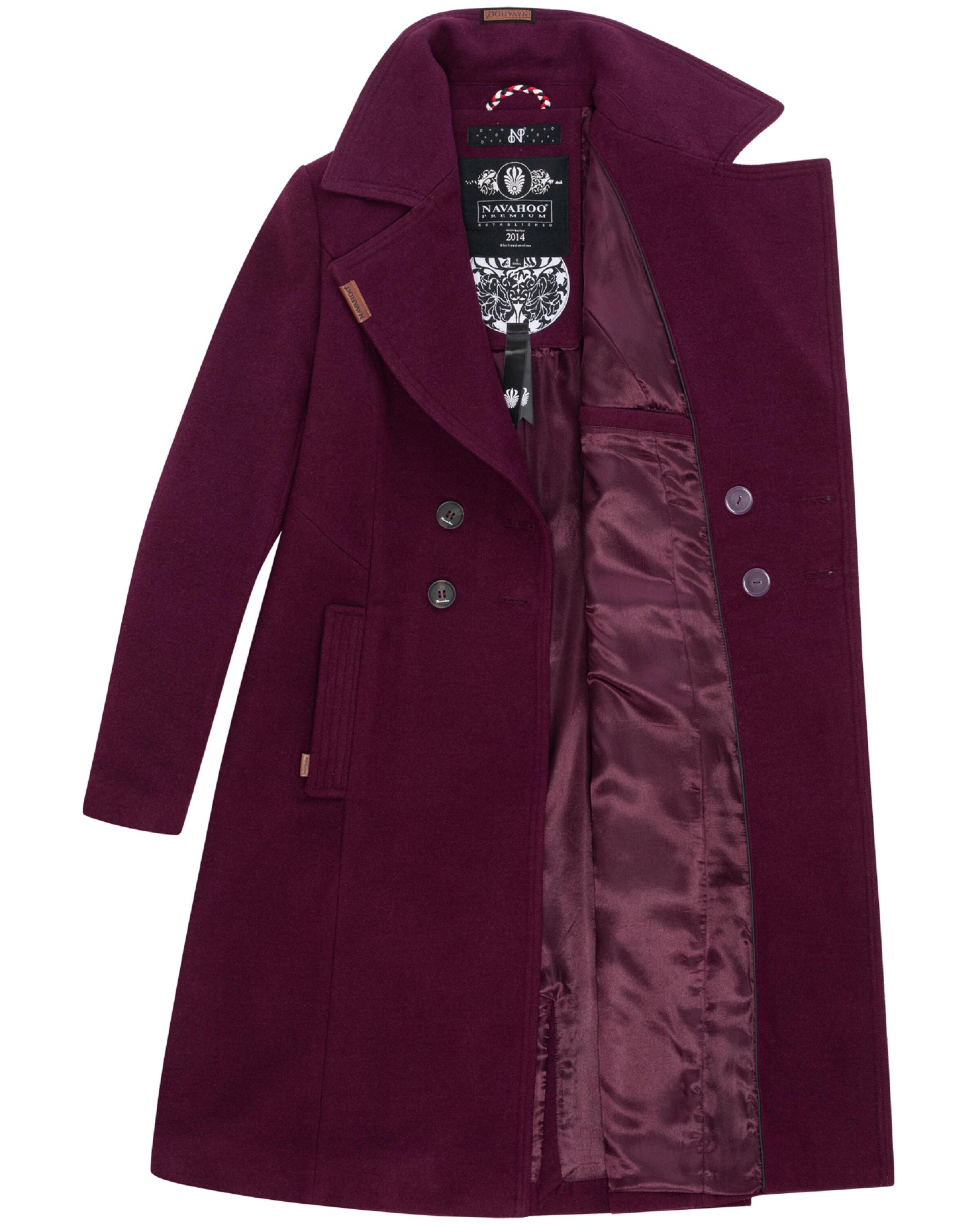 NAVAHOO Övergångskappa 'Wooly' i röd