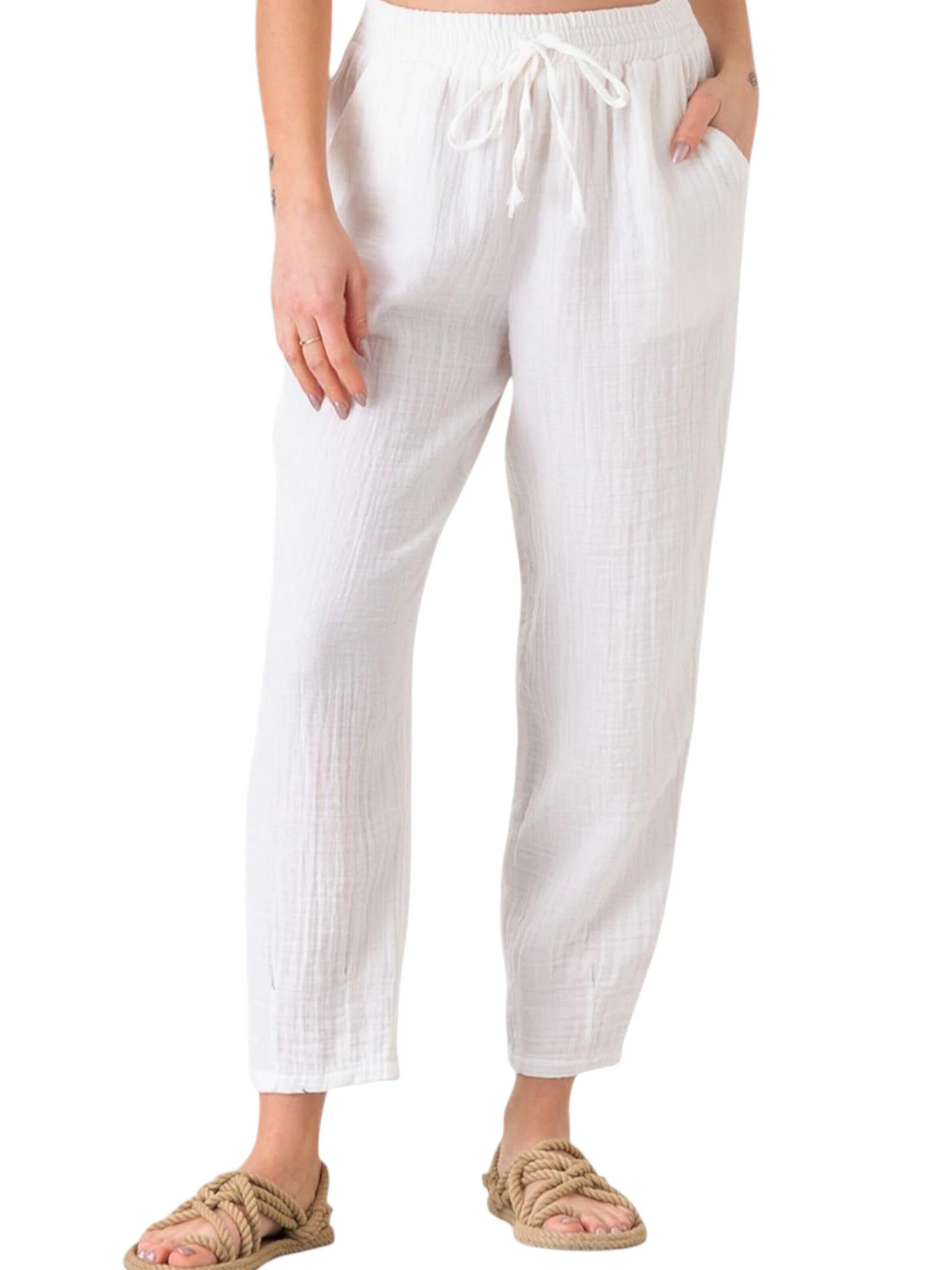 WENOR Tapered Broek 'TANORA' in Wit