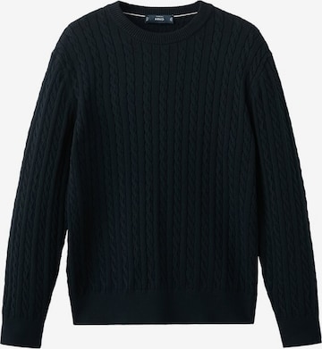 MANGO MAN Pullover 'Muguet' in Blau: Vorderseite