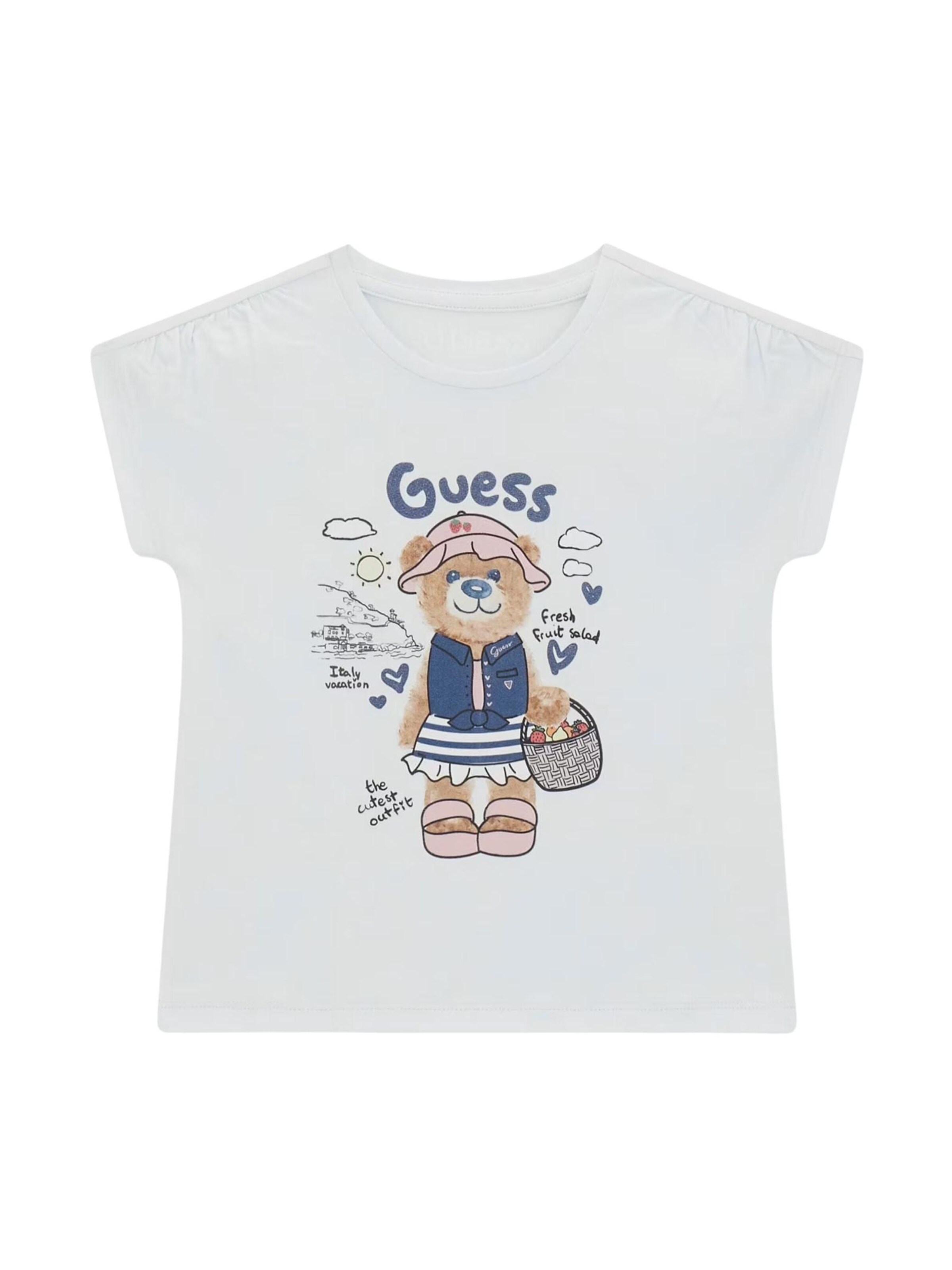GUESS KIDS Shirt in Wit: voorkant
