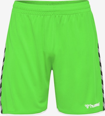 Hummel - Pantalón deportivo en verde: frente