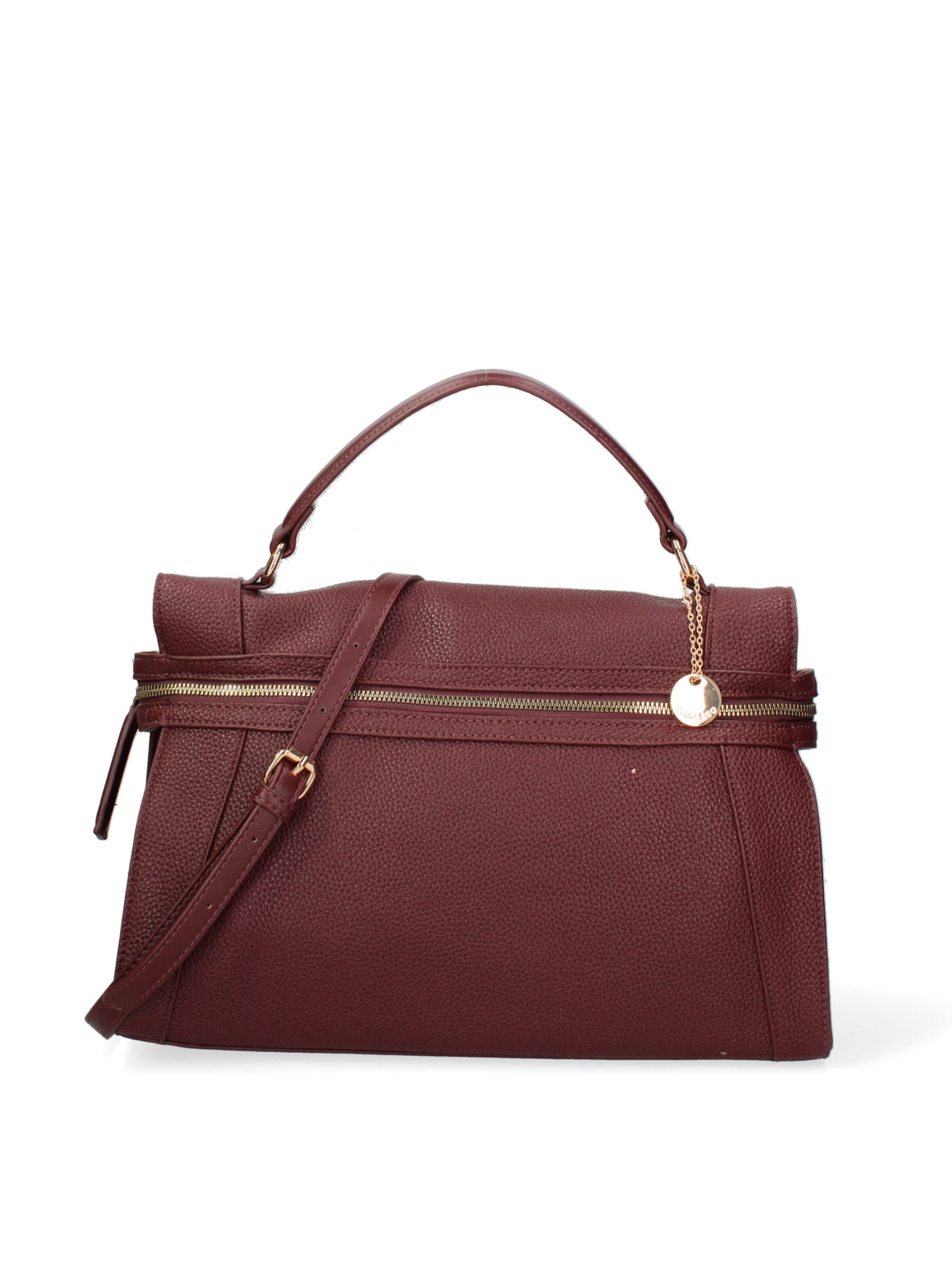 Borsa a mano 'Borsa a Mano Donna Ecopelle - Zip e Tracolla Rimovibile' di Diana&Co. in rosso