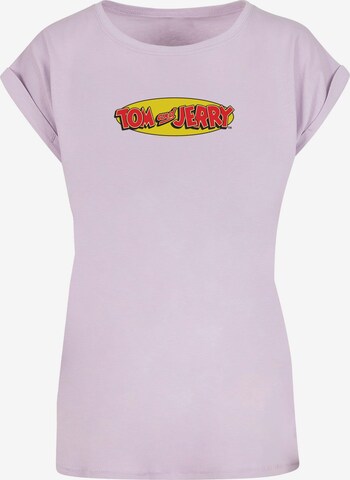 T-shirt 'Tom and Jerry - Inline' ABSOLUTE CULT en violet : devant
