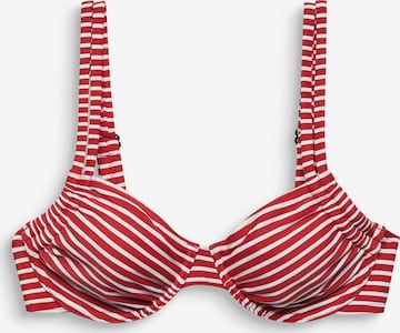 Balconnet Hauts de bikini ESPRIT en rouge : devant