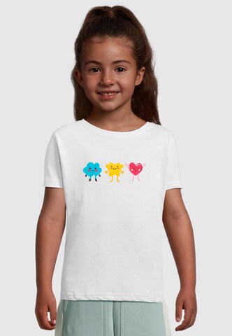 Merchcode Shirt 'Cute' in Wit: voorkant