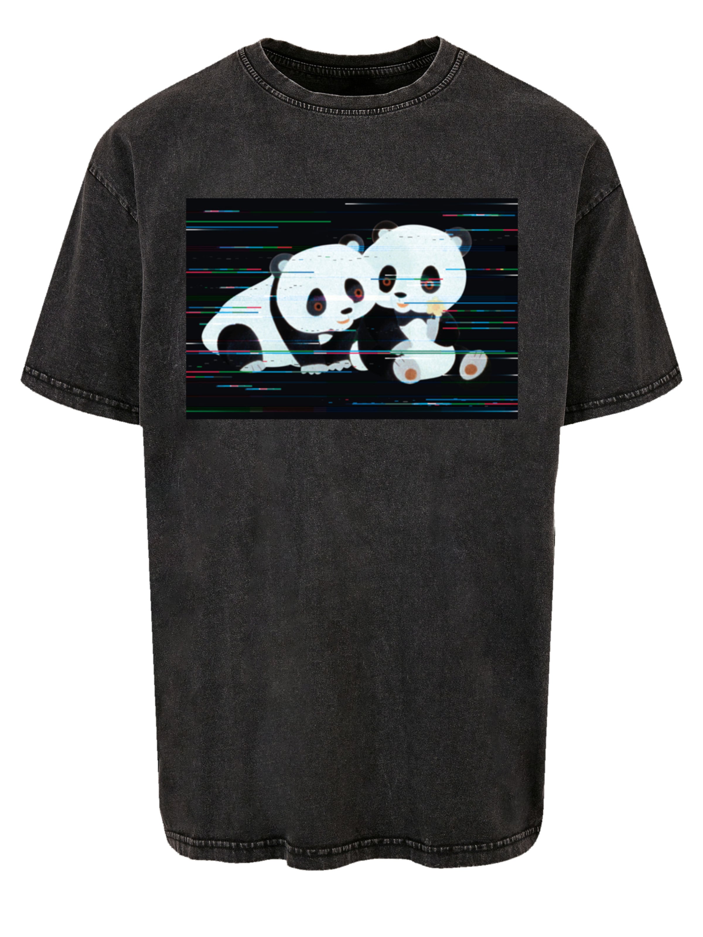 T-Shirt 'Tao Tao Retro' F4NT4STIC en noir : devant