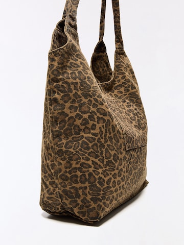 Bershka Shopper táska - barna