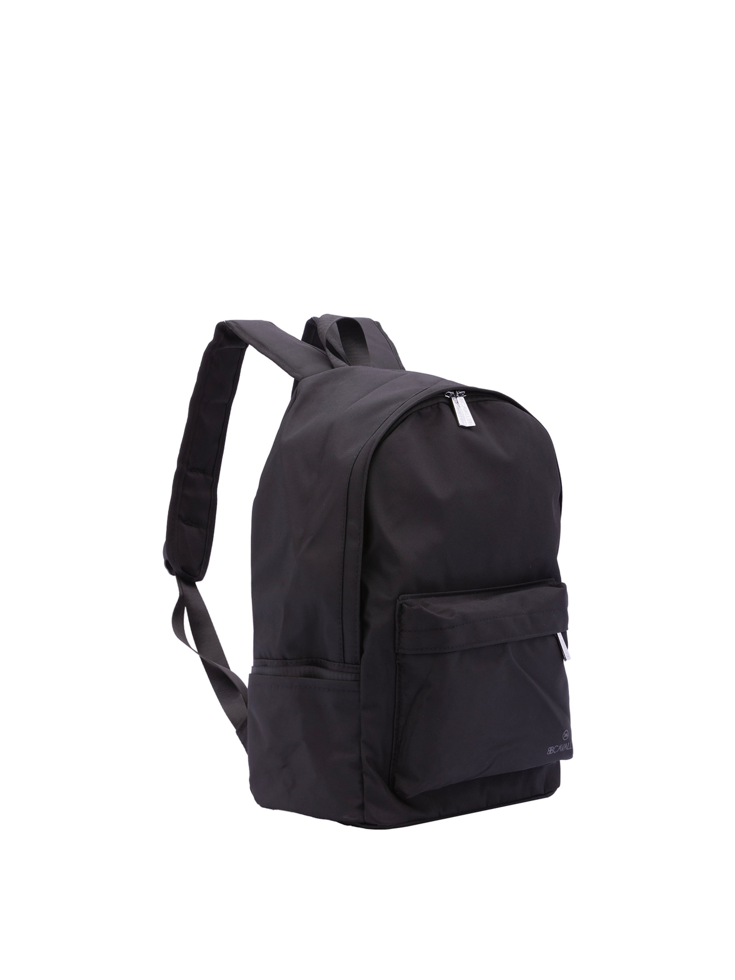 Zaino 'Zaino Unisex Vera Pelle con Tasche Zip - 42x30x13 cm' di B. Cavalli in nero