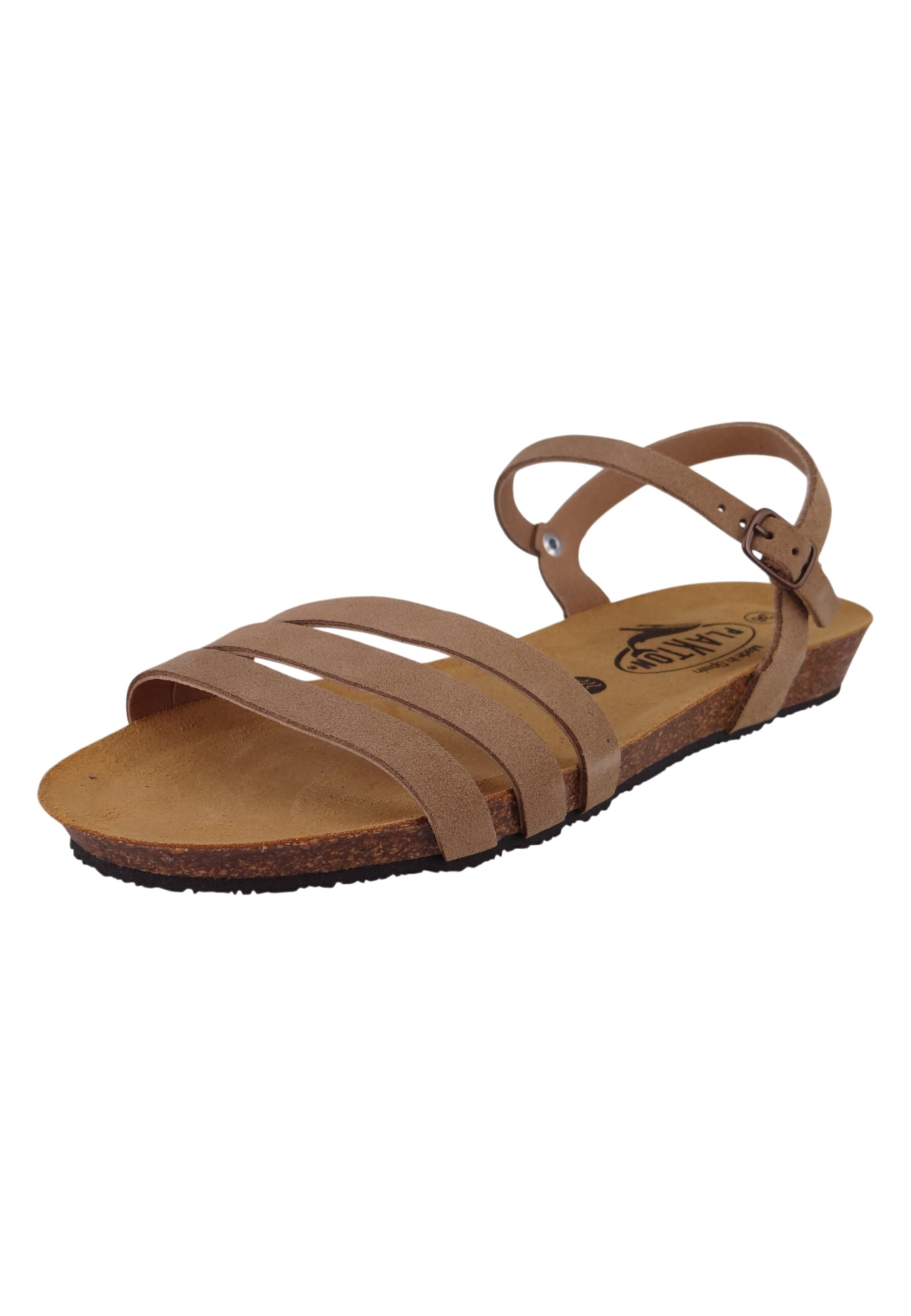 Plakton Sandals in Brown: front