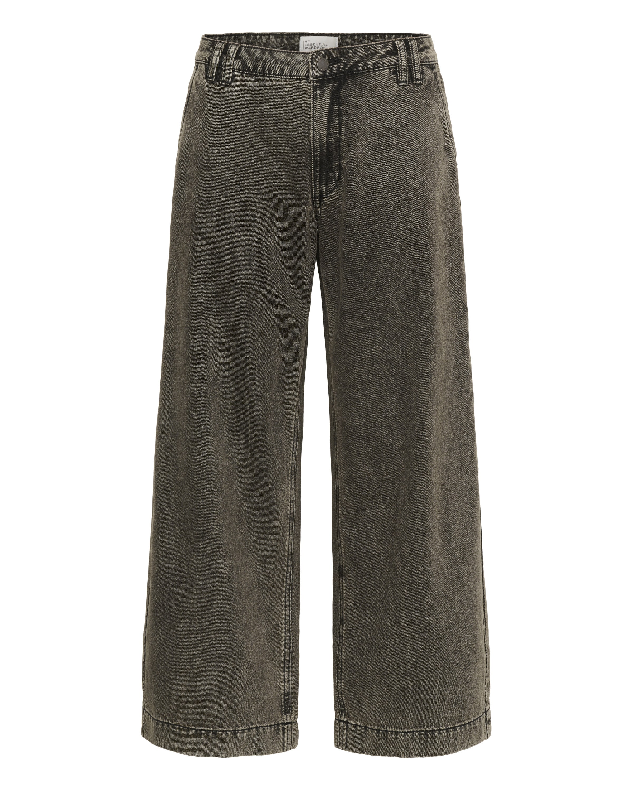 Wide Leg Jean 'Tessa' My Essential Wardrobe en gris : devant