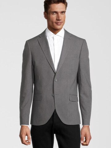 Coupe slim Veste de costume Steffen Klein en gris : devant