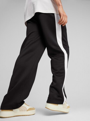 PUMA Wide Leg Hose 'T7 ICONIC' in Schwarz