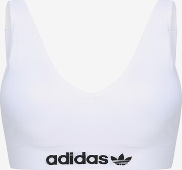 Soutien-gorge ' Low Back ' ADIDAS ORIGINALS en blanc : devant