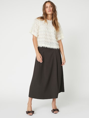 Chemisier 'Triangle' co'couture en blanc