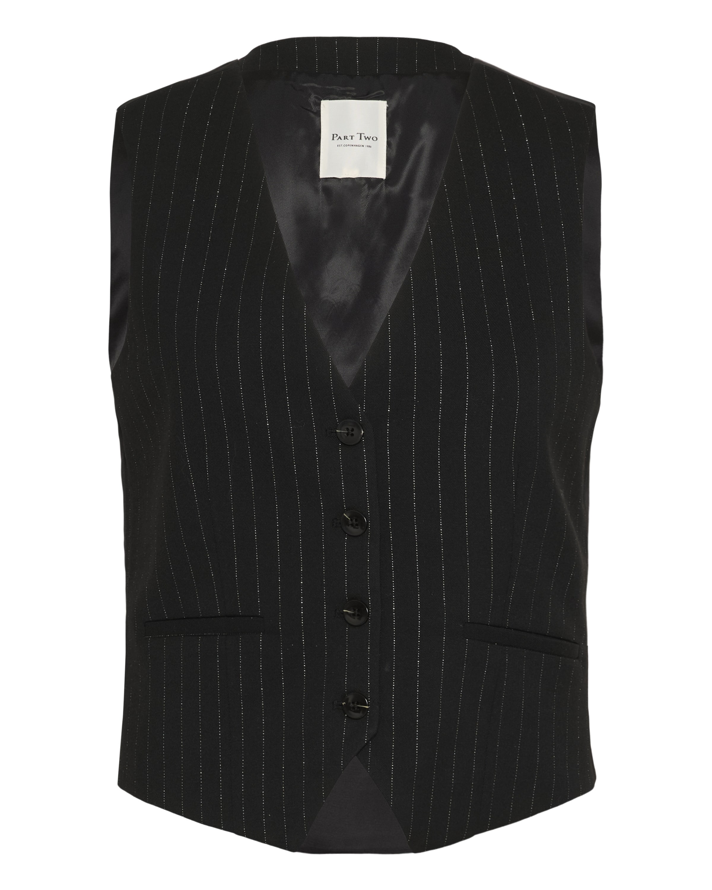 Gilet 'Valentine' Part Two en noir : devant