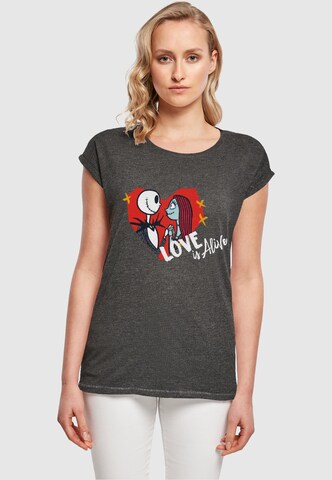 ABSOLUTE CULT T-Shirt 'The Nightmare Before Christmas - Love is Alive' in Grau: predná strana