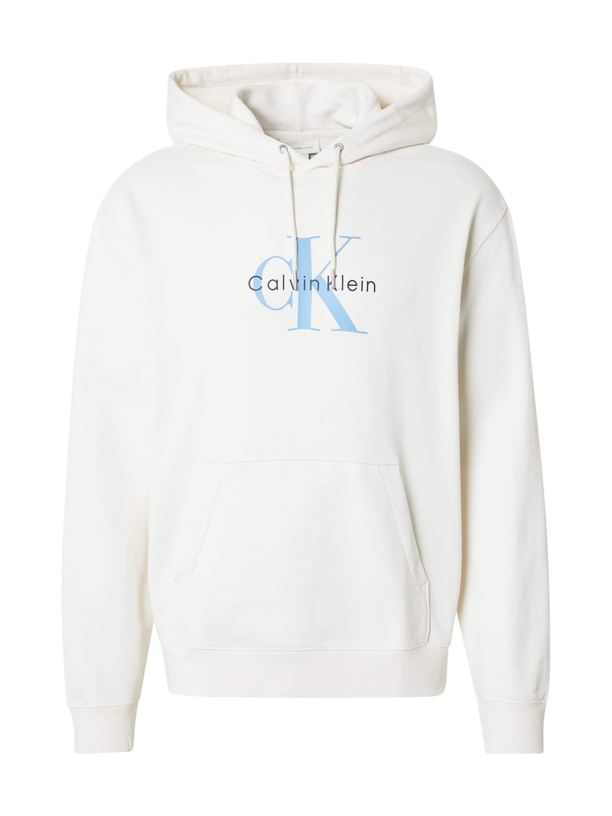 Calvin Klein Jeans Sweatshirt i hvid: forside