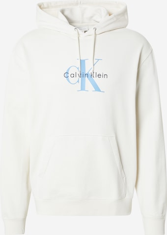 Calvin Klein Jeans Mikina - Biela: predná strana