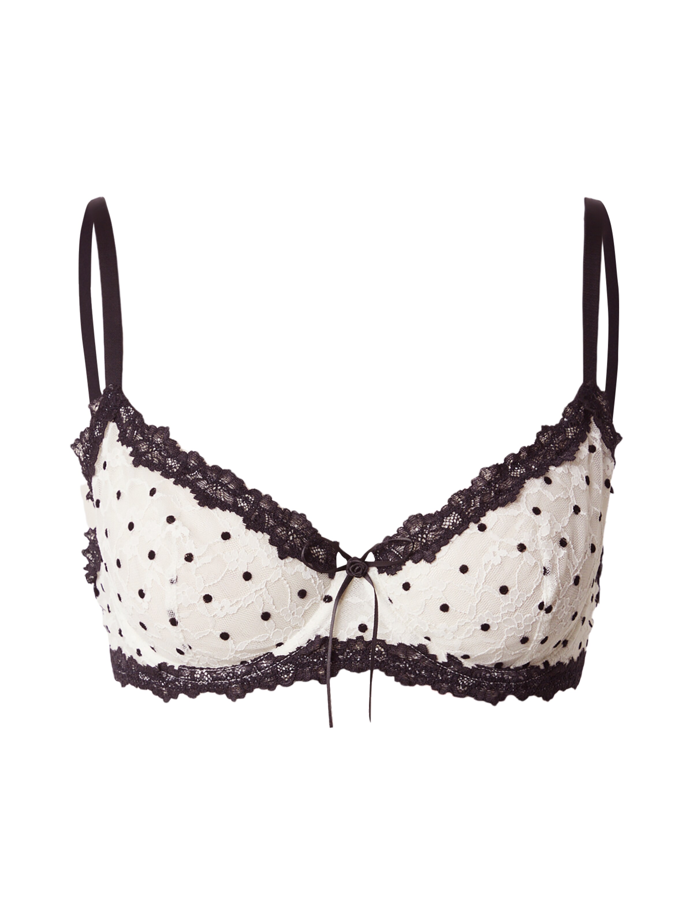 Hunkemöller BH 'Dolly' i 70/B i sort / æggeskal, Produktvisning