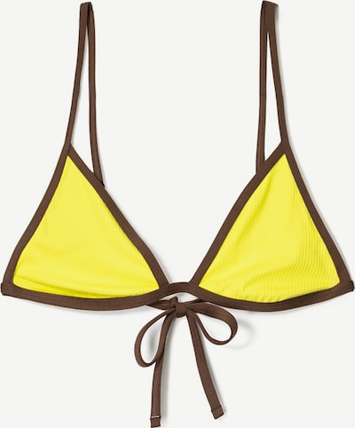 Bershka Bikinitoppi värissä ruskea / keltainen, Tuotenäkymä