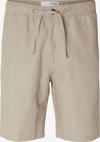 SELECTED HOMME Trousers 'JONES' in Beige: front