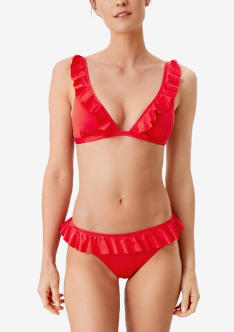 Triangolo Bikini di s.Oliver in rosso: frontale