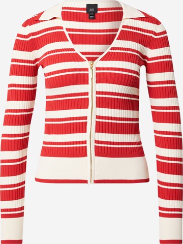 River Island Gebreid vest in Rood: voorkant