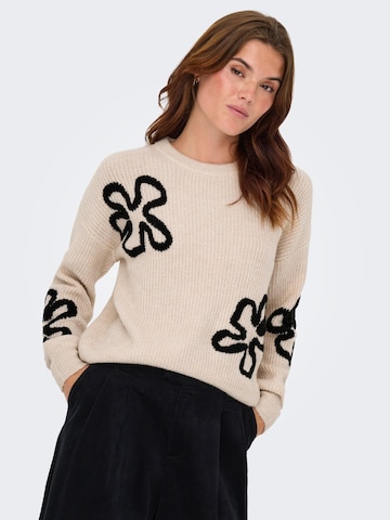 Pull-over 'ONLDAISY' ONLY en beige