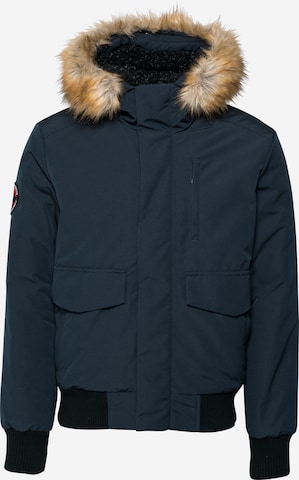 Superdry Between-Season Jacket 'Everest' in Blue: front