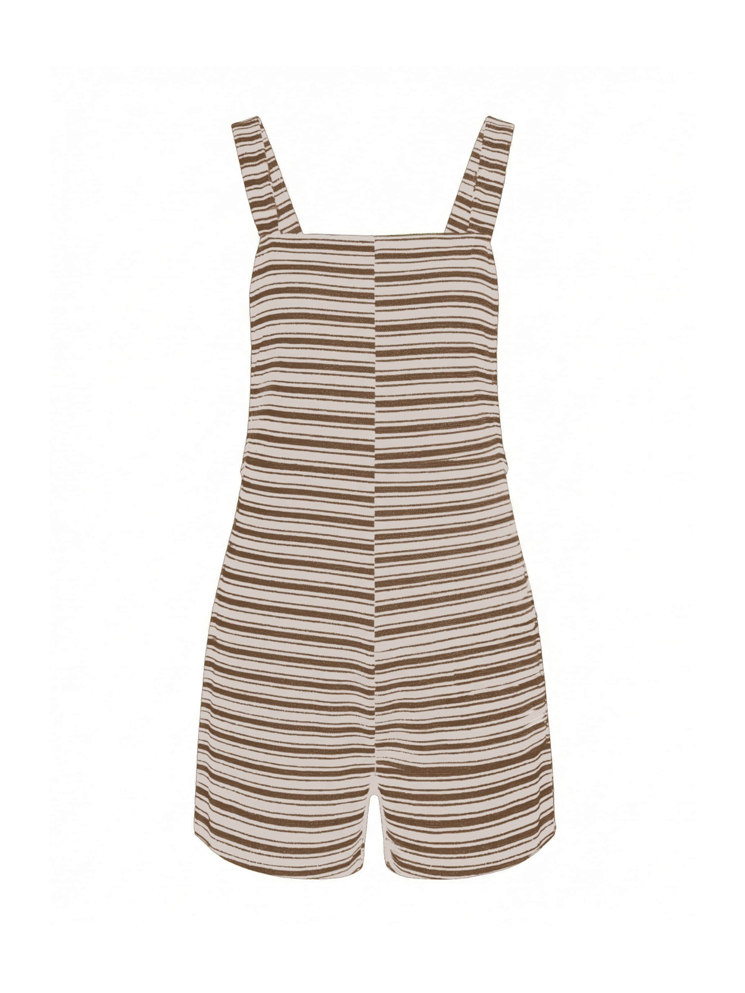 Imily Bela Regular Dungarees in Brown: front