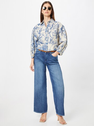 DENHAM Wide Leg Jeans 'KEIRA' in Blau