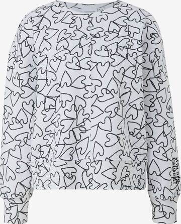 comma casual identity Sweatshirt i vit: framsida