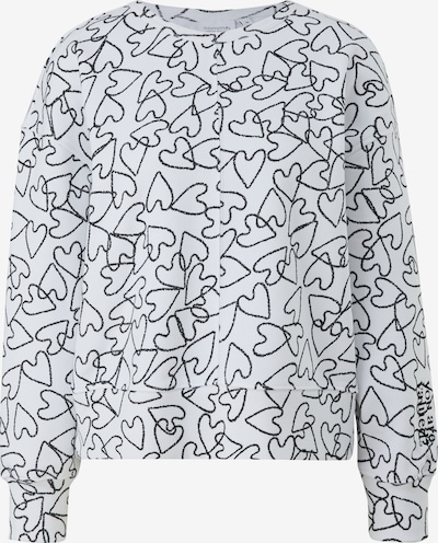comma casual identity Sweater majica u crna / bijela, Pregled proizvoda