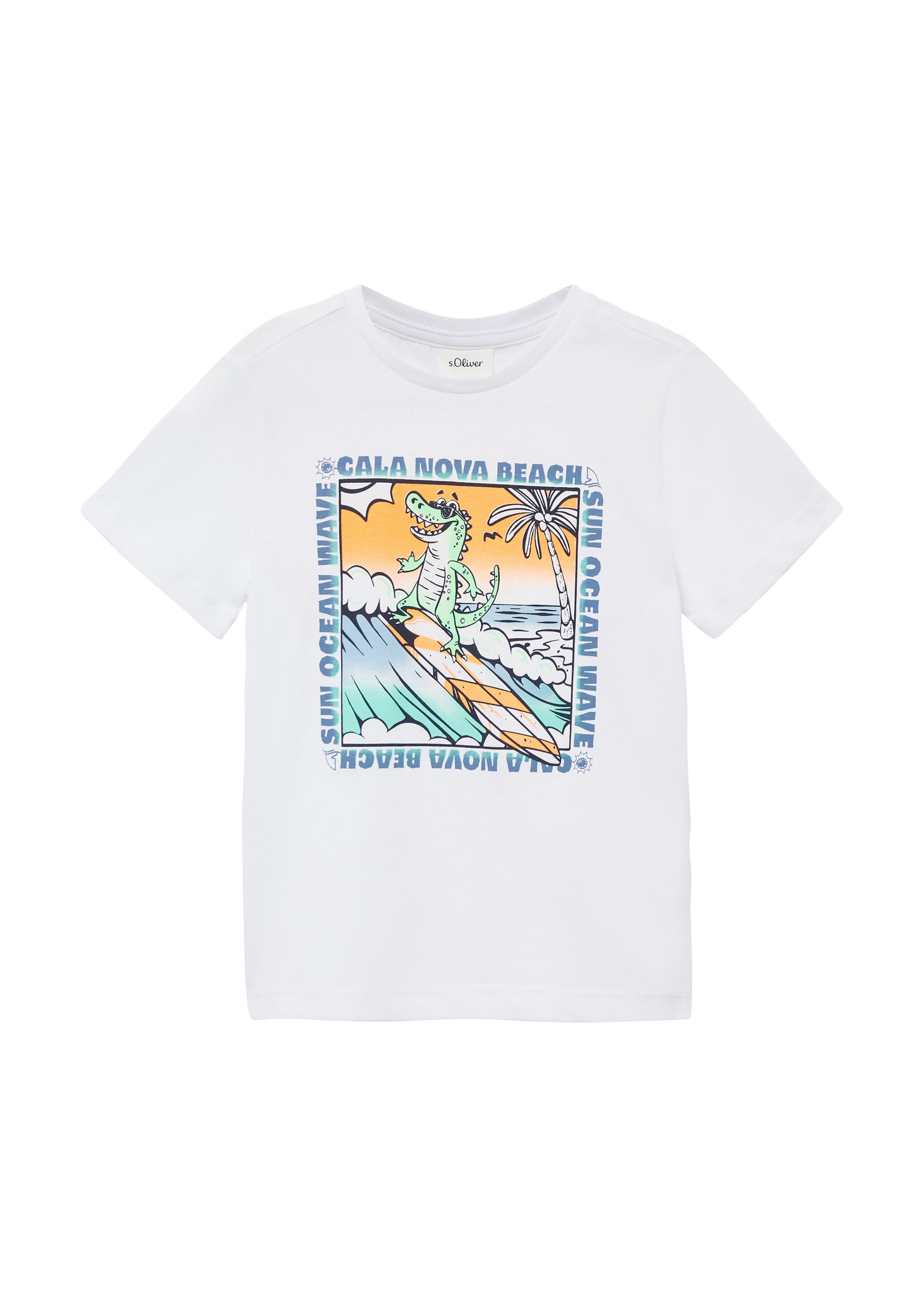 T-Shirt s.Oliver en blanc : devant