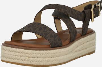 Sandales MICHAEL Michael Kors en marron : devant