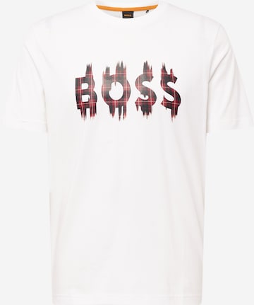 BOSS Orange T-Shirt in Weiß: predná strana