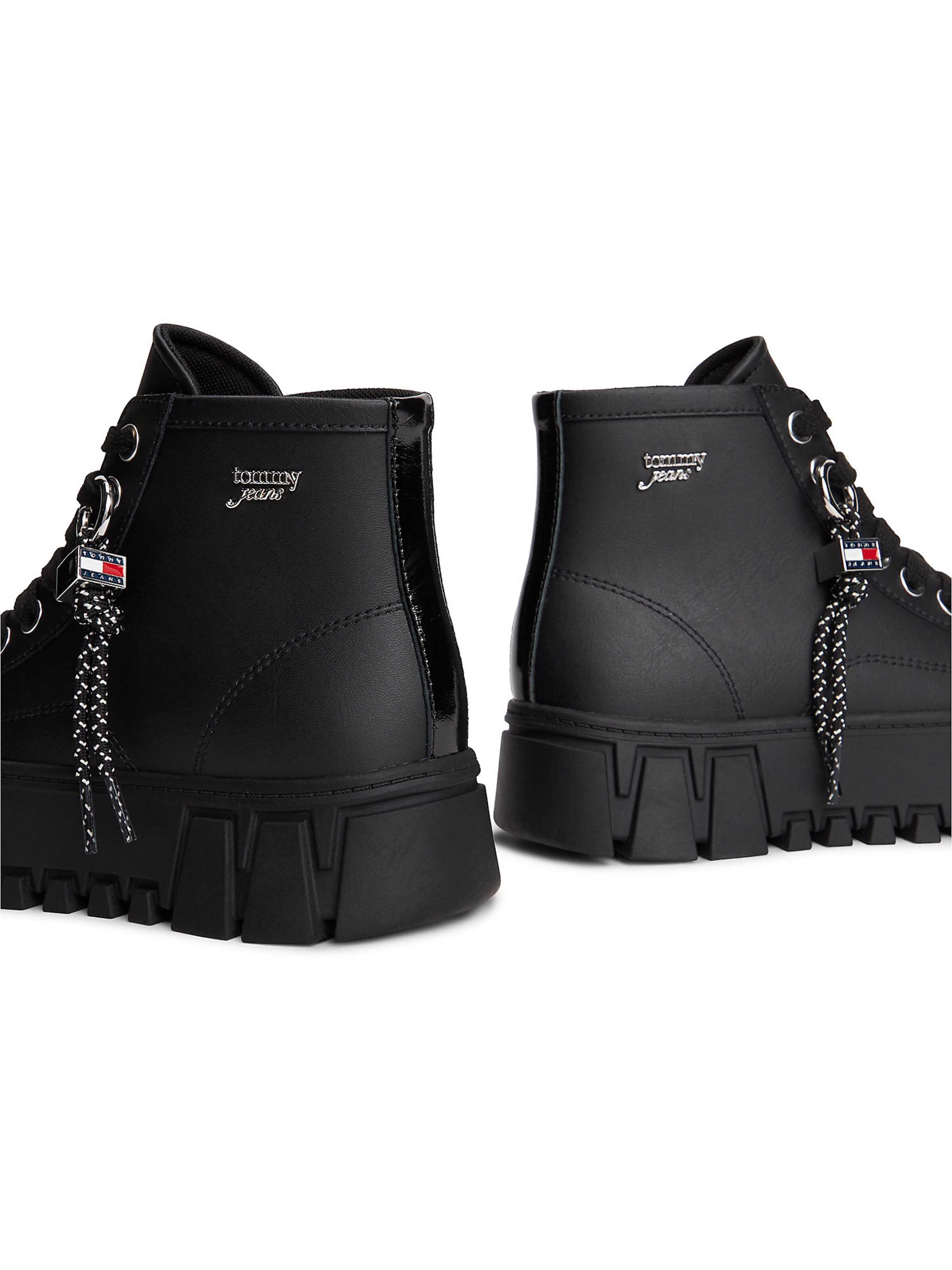 Tommy Jeans Lace-up bootie in Black